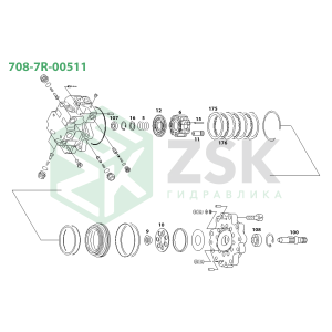 708-7R-00511 SWING MOTOR
