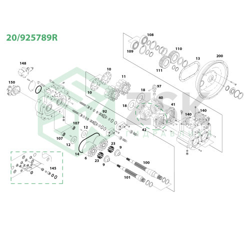 20/925789R Поршень з черевиком 28x93.6