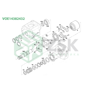 VOE14382432 TRAVEL MOTOR
