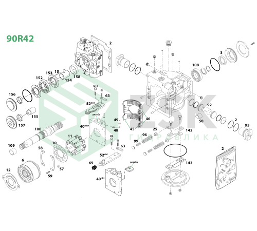90R42 Пружина блока