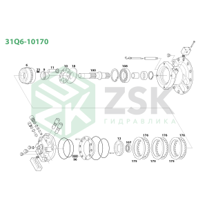31Q6-10170 SWING MOTOR