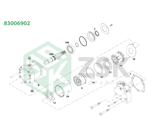 83006902 Прижимная пластина