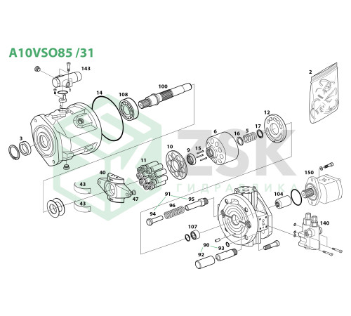 A10VSO85 /31 Распределитель L