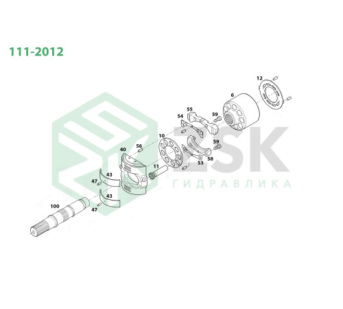 111-2012 Блок циліндрів 132x117