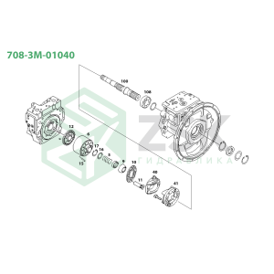 708-3M-01040 MAIN PUMP (HPD71)