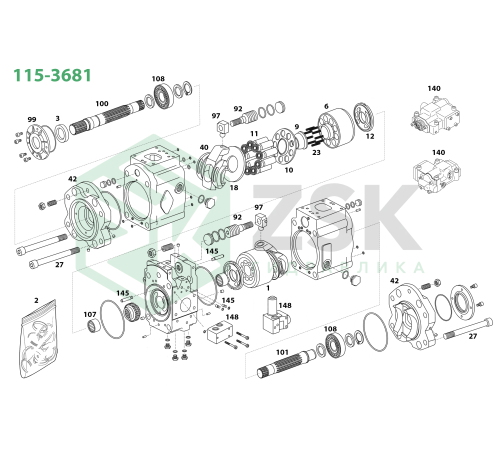 115-3681 Распределитель L