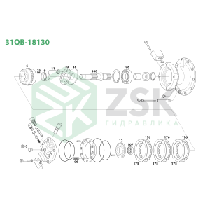 31QB-18130 SWING MOTOR