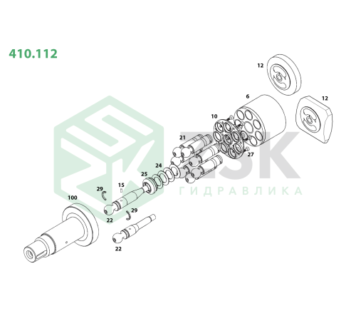 410.112 Притискна пластина