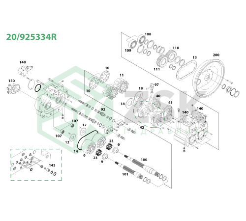 20/925334R Поршень с башмаком 28x93.6