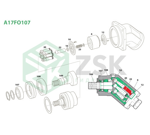 A17FO107 Прижимная пластина
